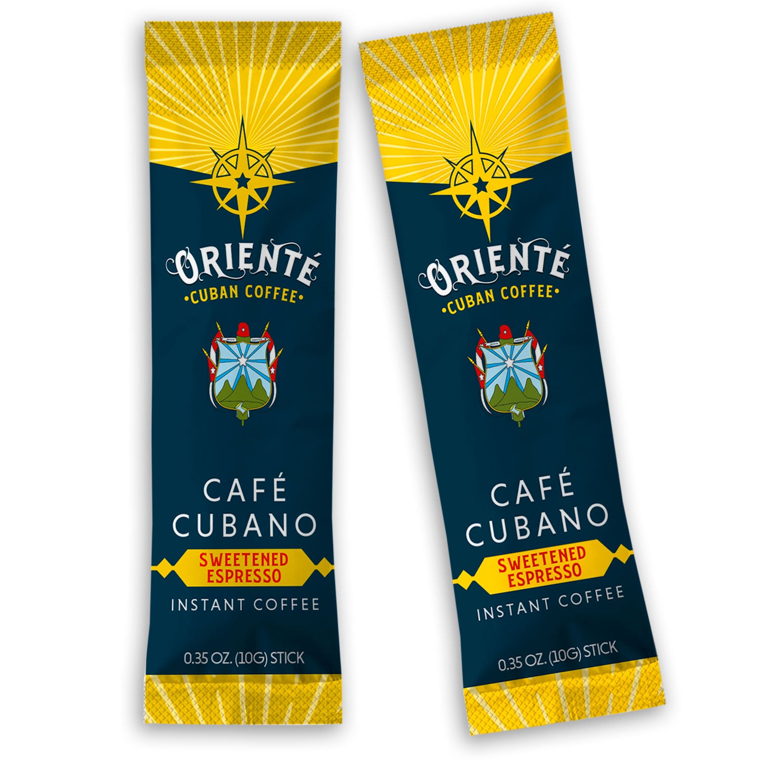 Premium Oriente Cafe Cubano Dark Roast Instant Coffee Sticks - Authentic Cuban Coffee for Home, Office & Travel - Rich Flavor & Convenient Single-Serve Packets