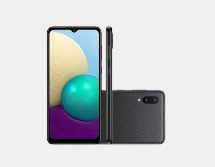 Samsung Galaxy A02 A022G/DS Dual SIM LTE Smartphone - 32GB Storage, 2GB RAM, GSM Unlocked (Black) - Perfect for Travel, Business & Everyday Use