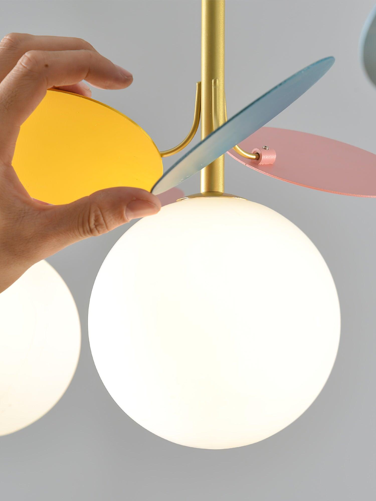 Blanca Pendant Light - Modern Hanging Ceiling Lamp for Kitchen Island, Dining Room & Bedroom | Elegant Glass Shade with Brass Finish | Indoor Lighting Fixture