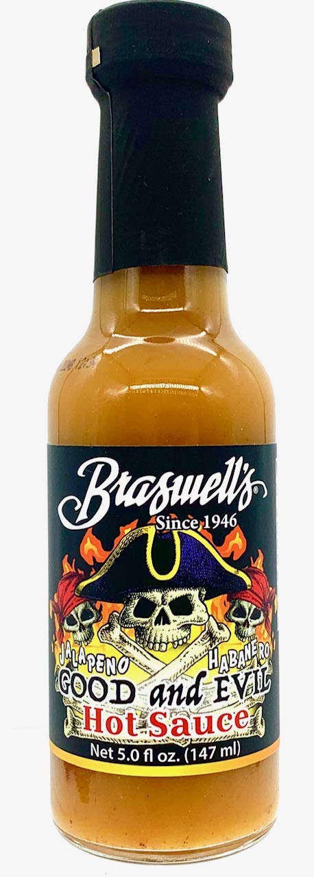 Braswell's Good & Evil Hot Sauce - Spicy Gourmet Hot Sauce for Wings, Tacos & BBQ - Perfect for Cooking, Grilling & Gifting