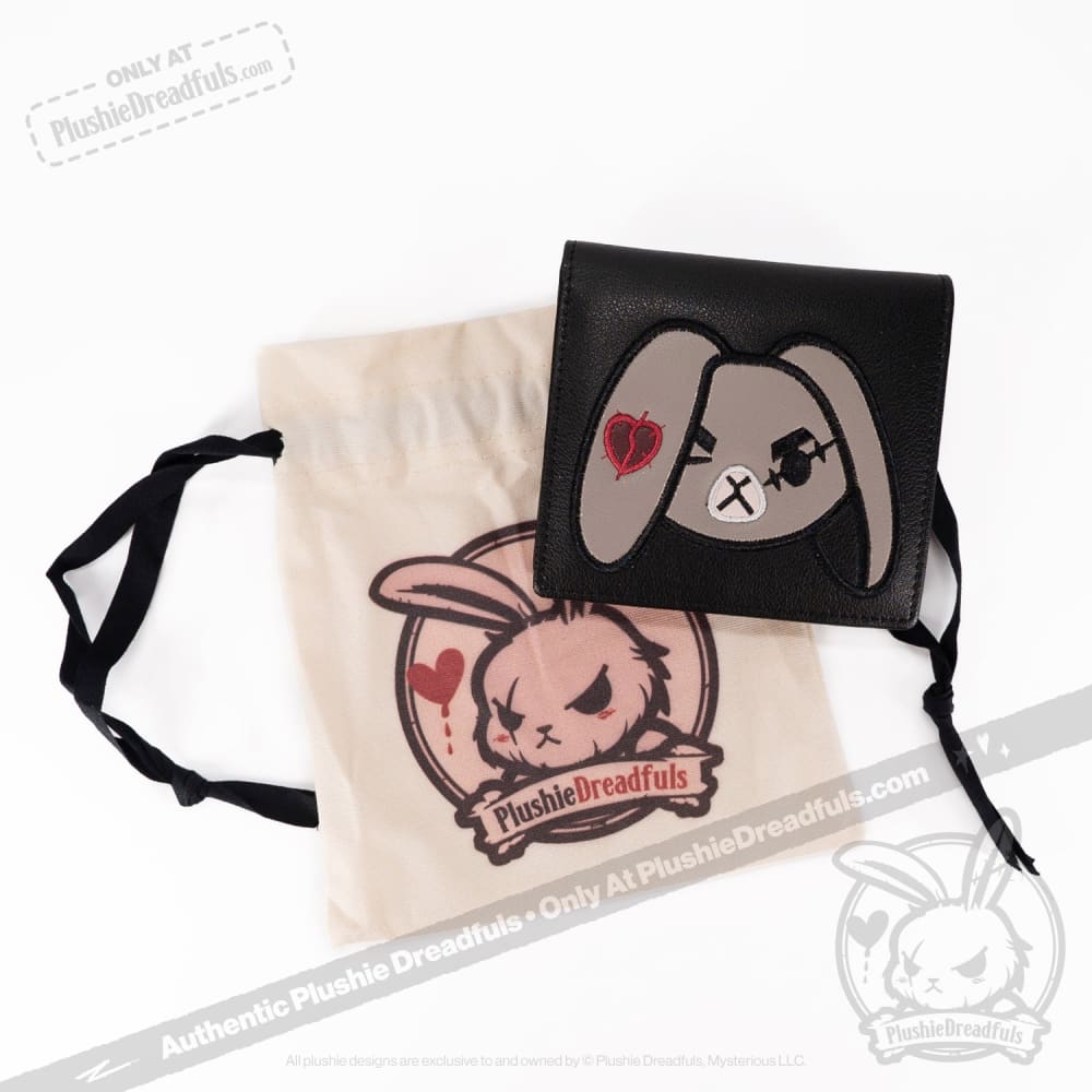 Plushie Dreadfuls Rabbit Leather Wallet for Women & Men - Genuine Leather Bifold Wallet with RFID Protection - Perfect for Everyday Use, Travel, and Gifts