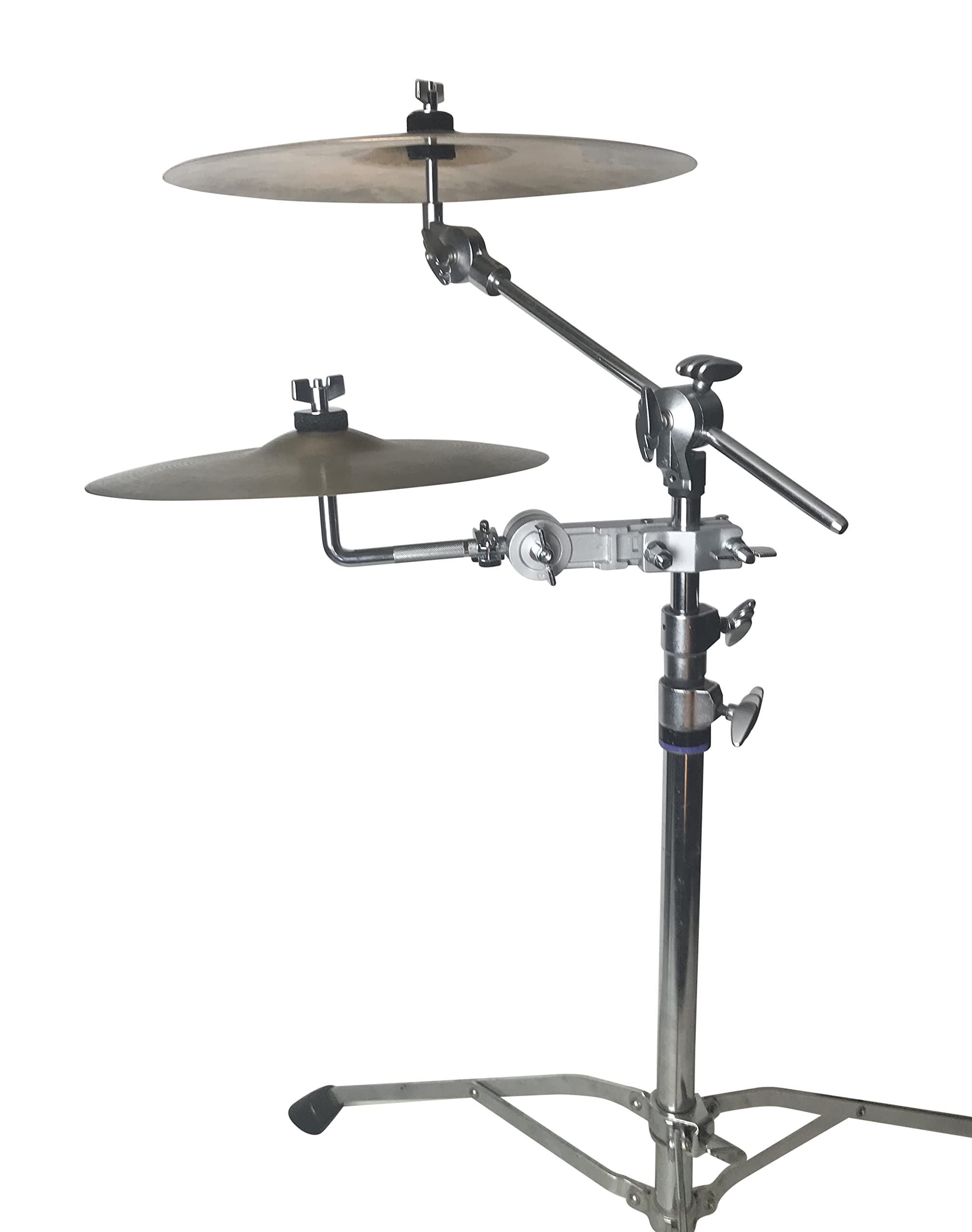 AIAS Adjustable Splash and Bell Cymbal Mount Clamp - Heavy Duty Drum Hardware for Professional Drummers | Perfect for Live Performances & Studio Recordings