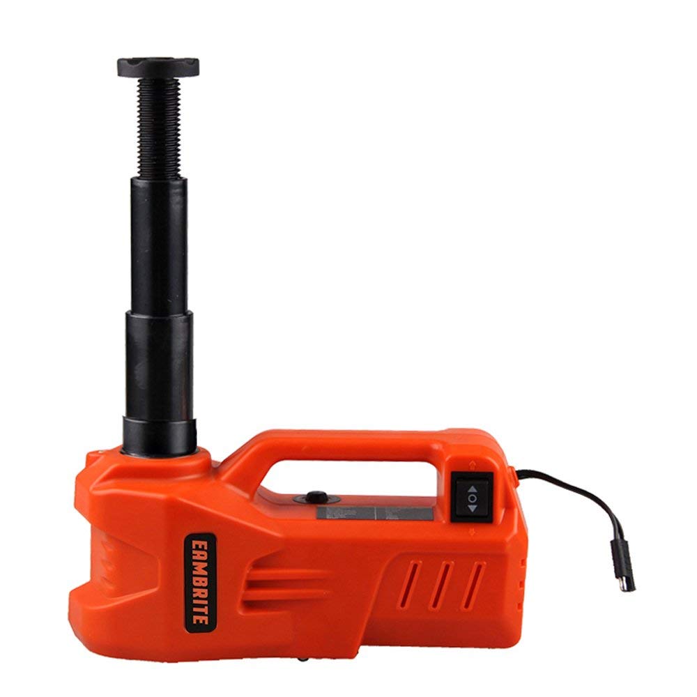 EAMBRITE 12V DC 3 Ton Electric Hydraulic Car Jack with LED Light - Heavy Duty Floor Jack for SUV, Sedan, RV (6.1-17.3 Inch Lift) - Perfect for Emergency Roadside Repairs & Garage Maintenance