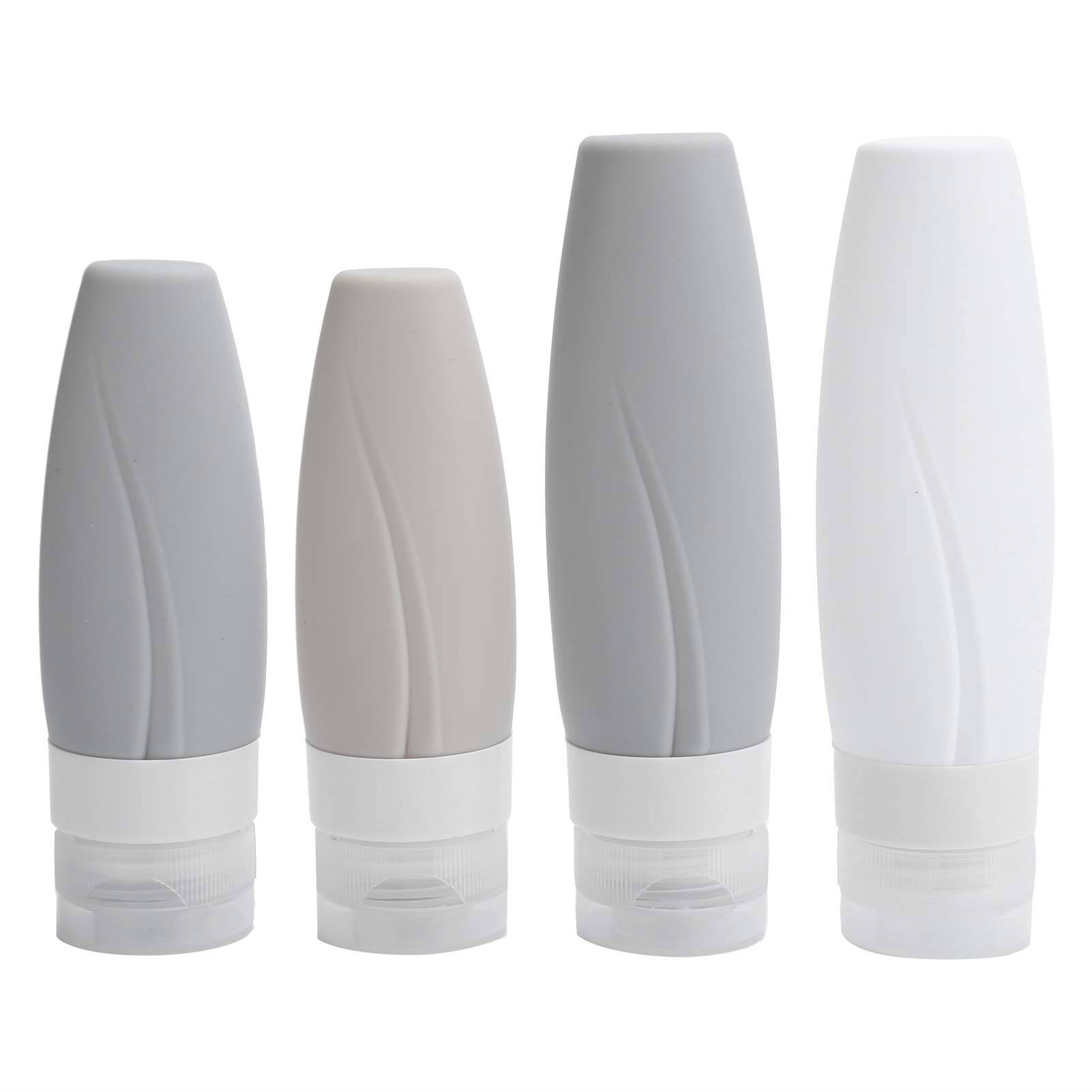 Travel Size Containers - Leak-Proof Silicone Travel Bottles for Shampoo, Body Wash & Liquids | TSA Approved Toiletries for Air Travel, Gym & Business Trips