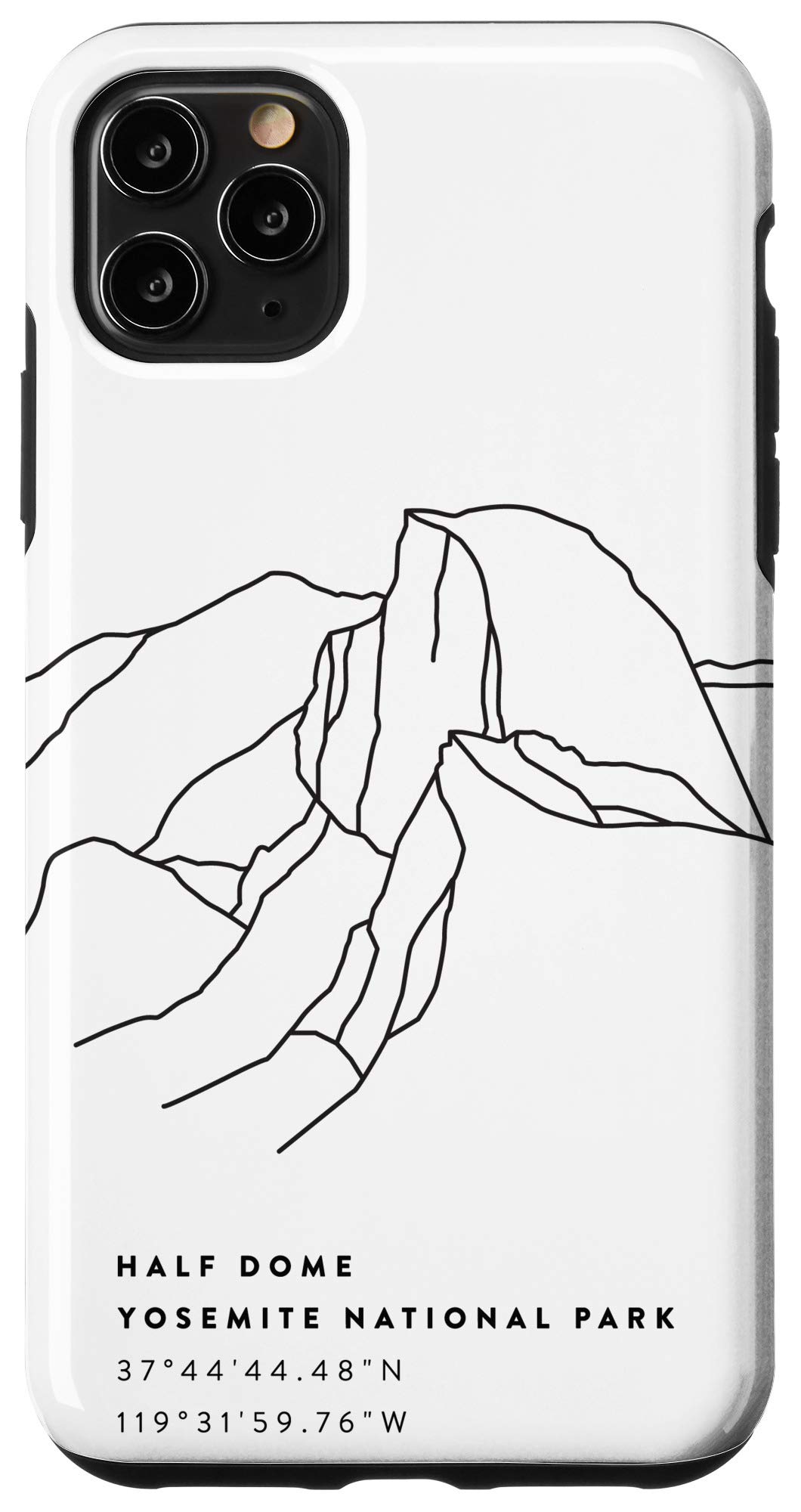 iPhone 11 Pro Max Case with Half Dome Yosemite National Park Design - Durable Protective Cover for Travel & Outdoor Enthusiasts | Perfect for Hiking, Camping and Adventure Photography