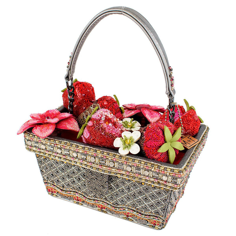 Stylish Mary Frances Berry Beautiful Top Handle Handbag for Women - Perfect for Parties, Weddings & Special Occasions