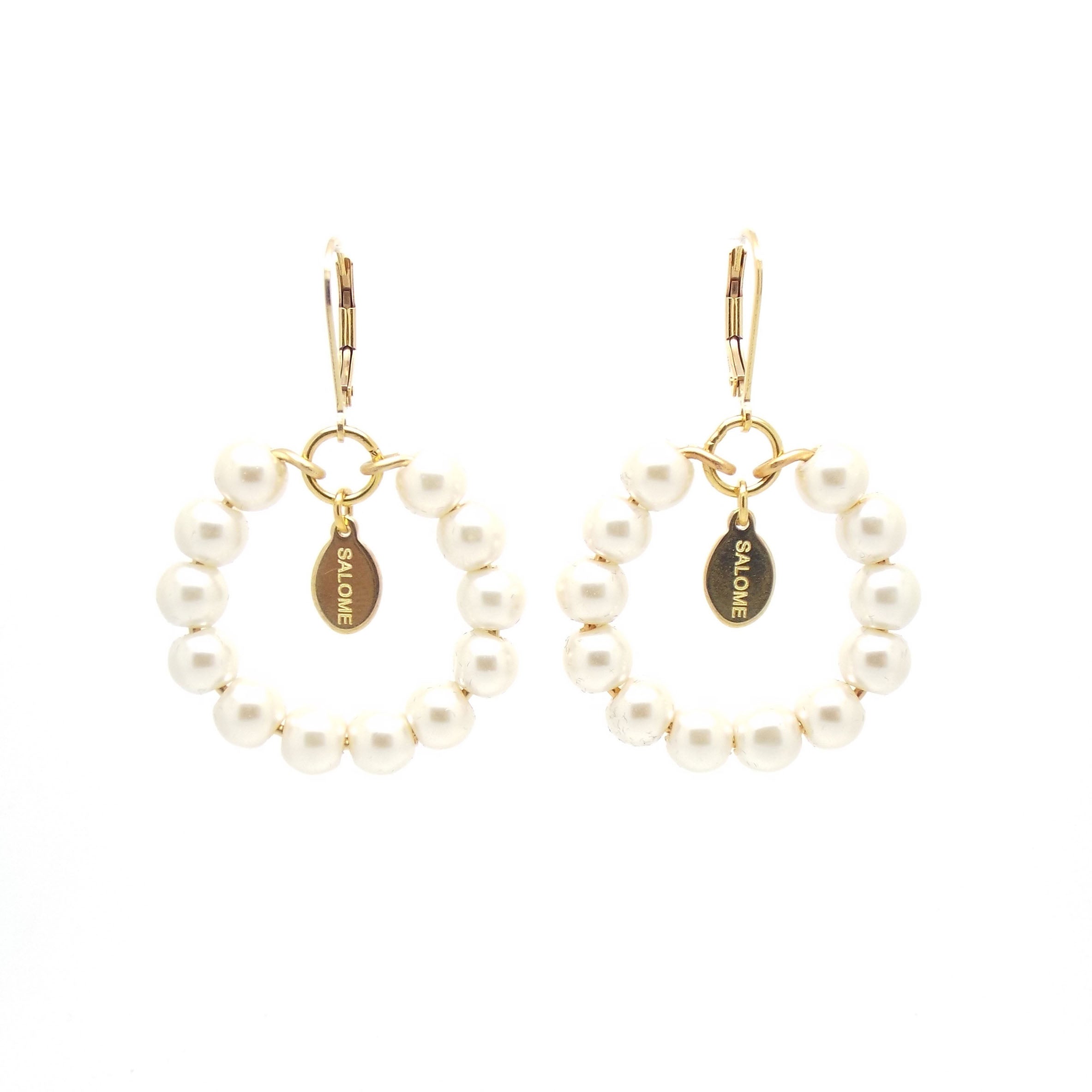 Tribal Pearl Earrings for Women – Handmade Boho Dangle Earrings with Natural Pearls – Perfect for Festivals, Weddings & Boho Fashion