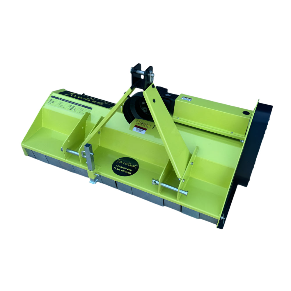 Forestwest 1250MM Tractor PTO Flail Mower BM11135 - Heavy Duty Rotary Cutter for Farming, Landscaping & Pasture Maintenance - Compatible with 30-80HP Tractors