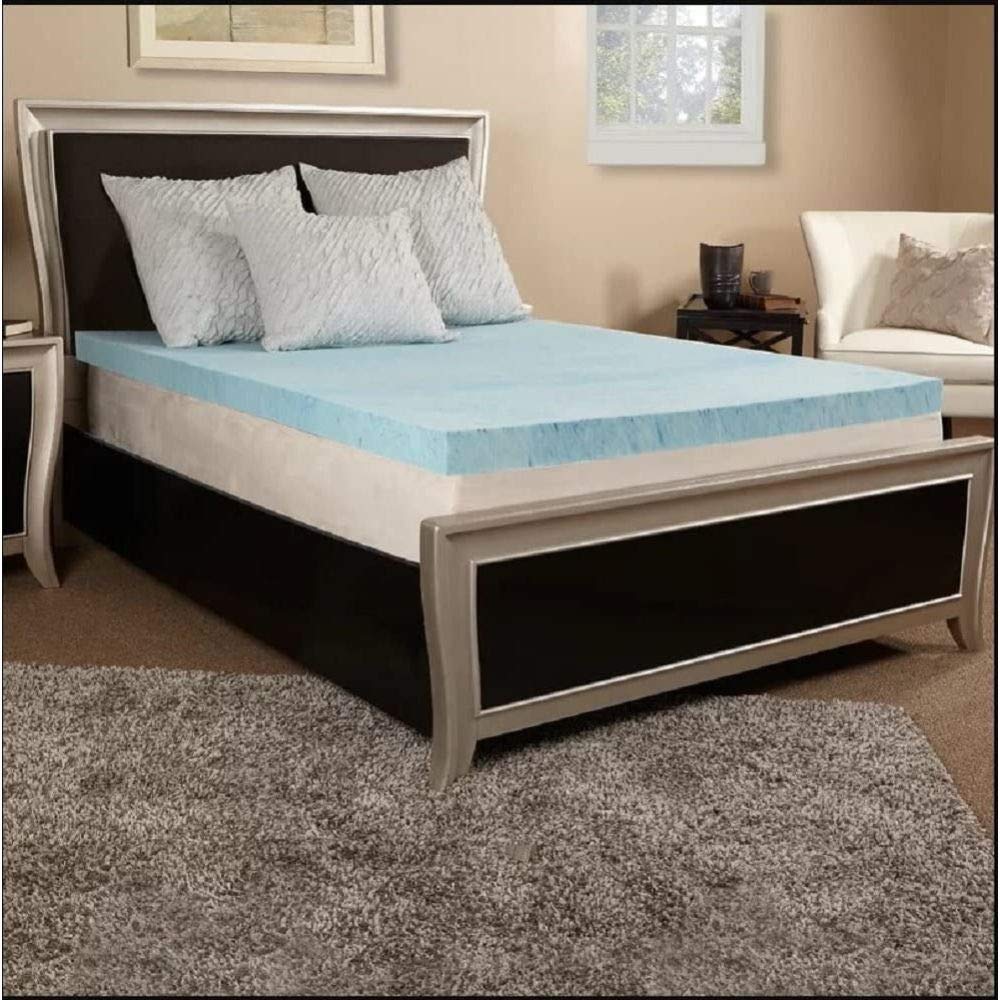 1 Inch Gel Memory Foam Mattress Topper King Size - Cooling Pressure Relief, Made in USA (76