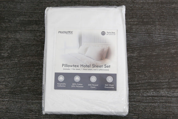 Pillowtex Hotel Luxury Sheet Set | 100% Cotton Blend Wrinkle Resistant Bedding | Perfect for Home, Hotel & Airbnb Comfort