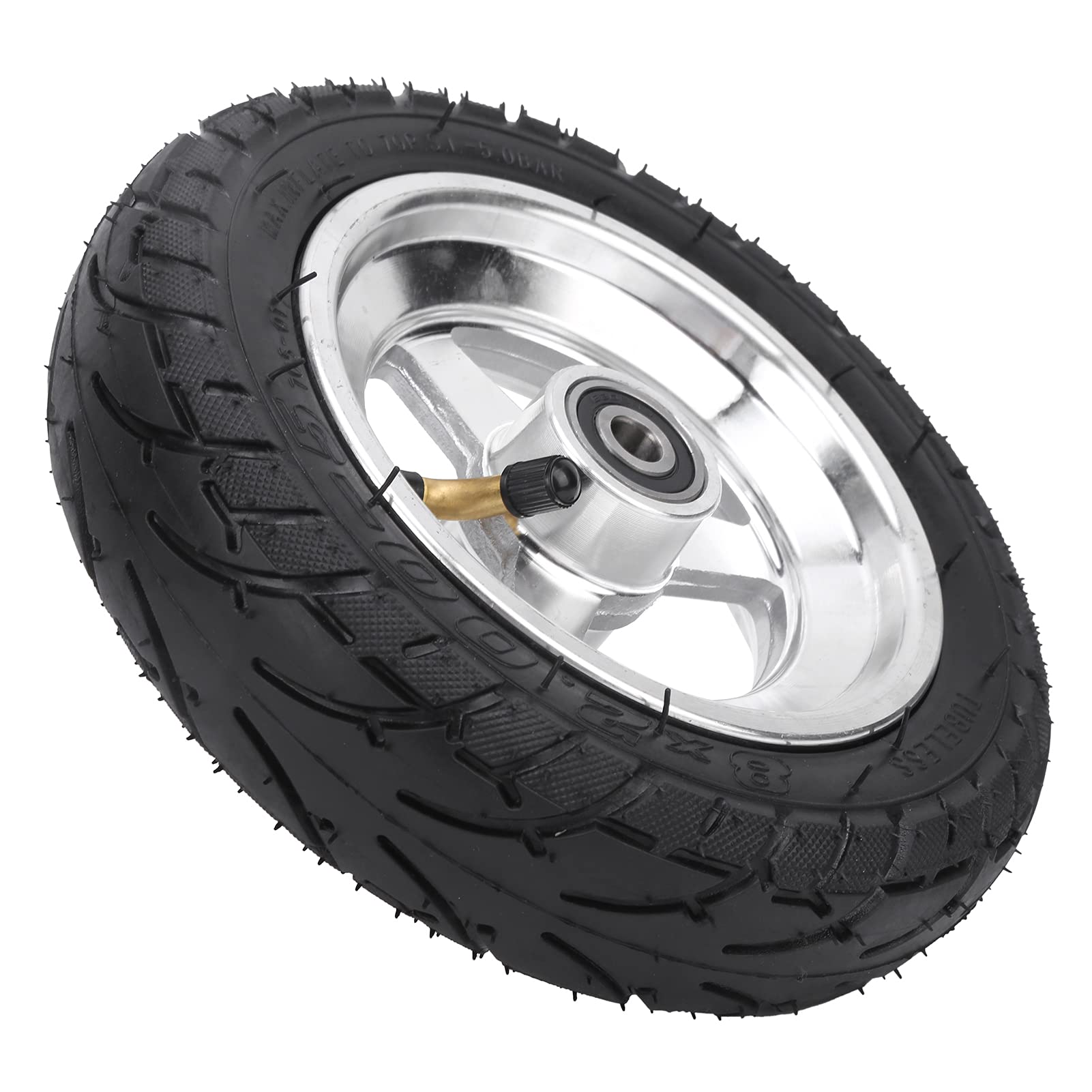 VBESTLIFE 8x2.00-5 Electric Scooter Tires - Pneumatic Air-Filled Tires with Durable Stainless Steel Wheel Hub - Perfect for Commuting, Urban Travel & Last-Mile Delivery