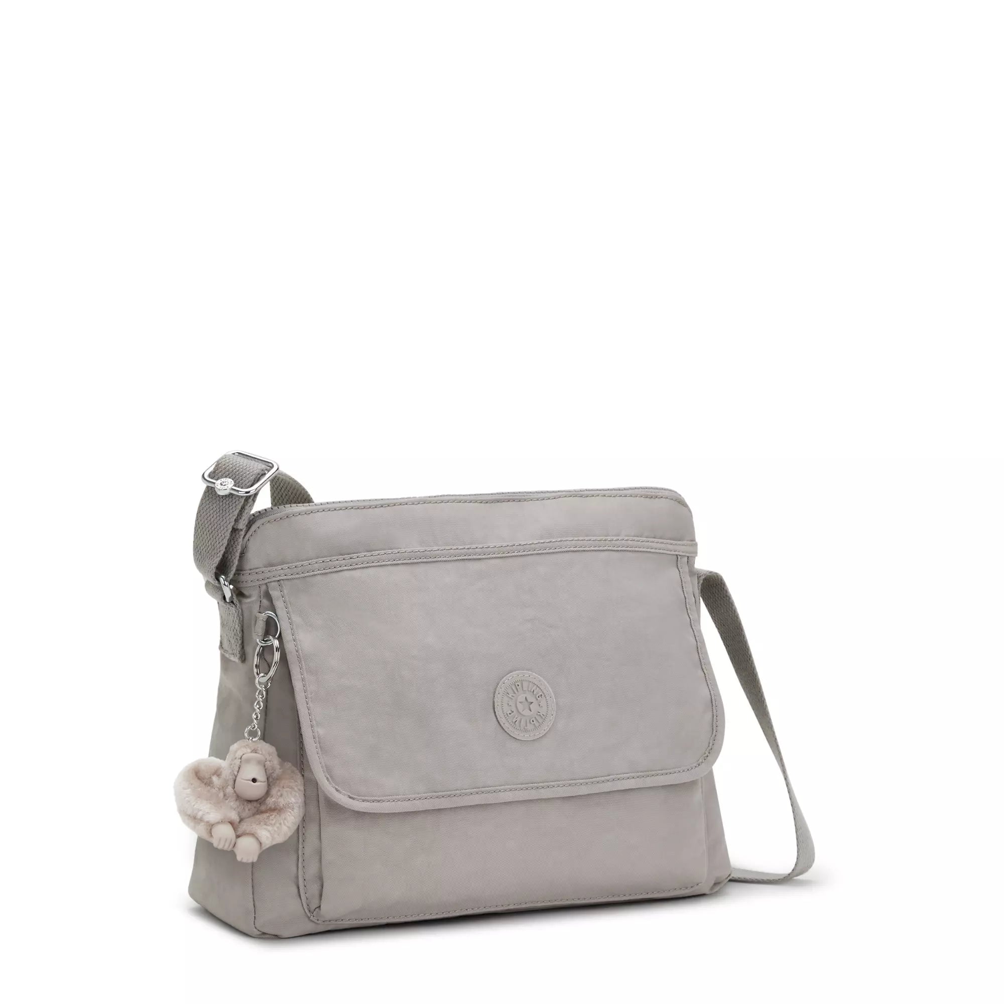 Kipling Aisling Crossbody Bag - Light Grey, Stylish & Durable for Women | Perfect for Travel, Work & Everyday Use