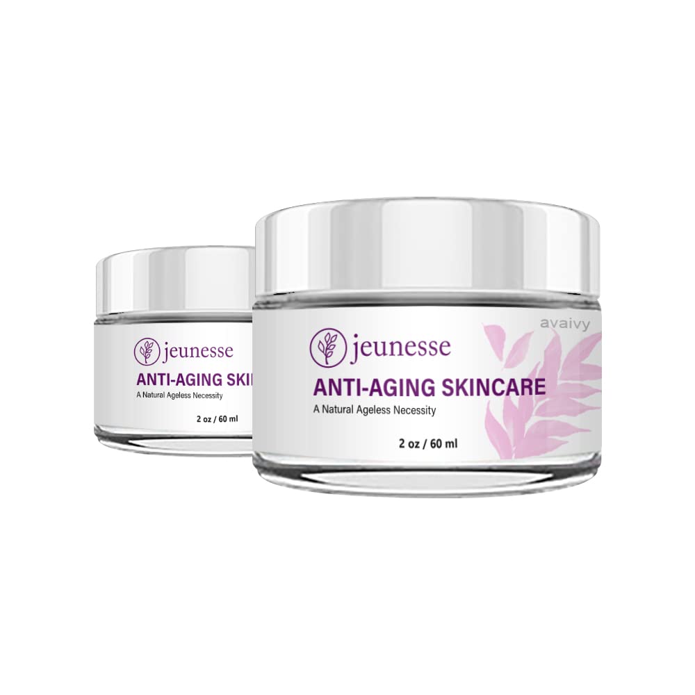 (2 Pack) Jeunesse Anti-Aging Skincare Cream - Wrinkle Reduction & Firming Face Moisturizer for Women & Men | Perfect for Night Routine & Daily Hydration