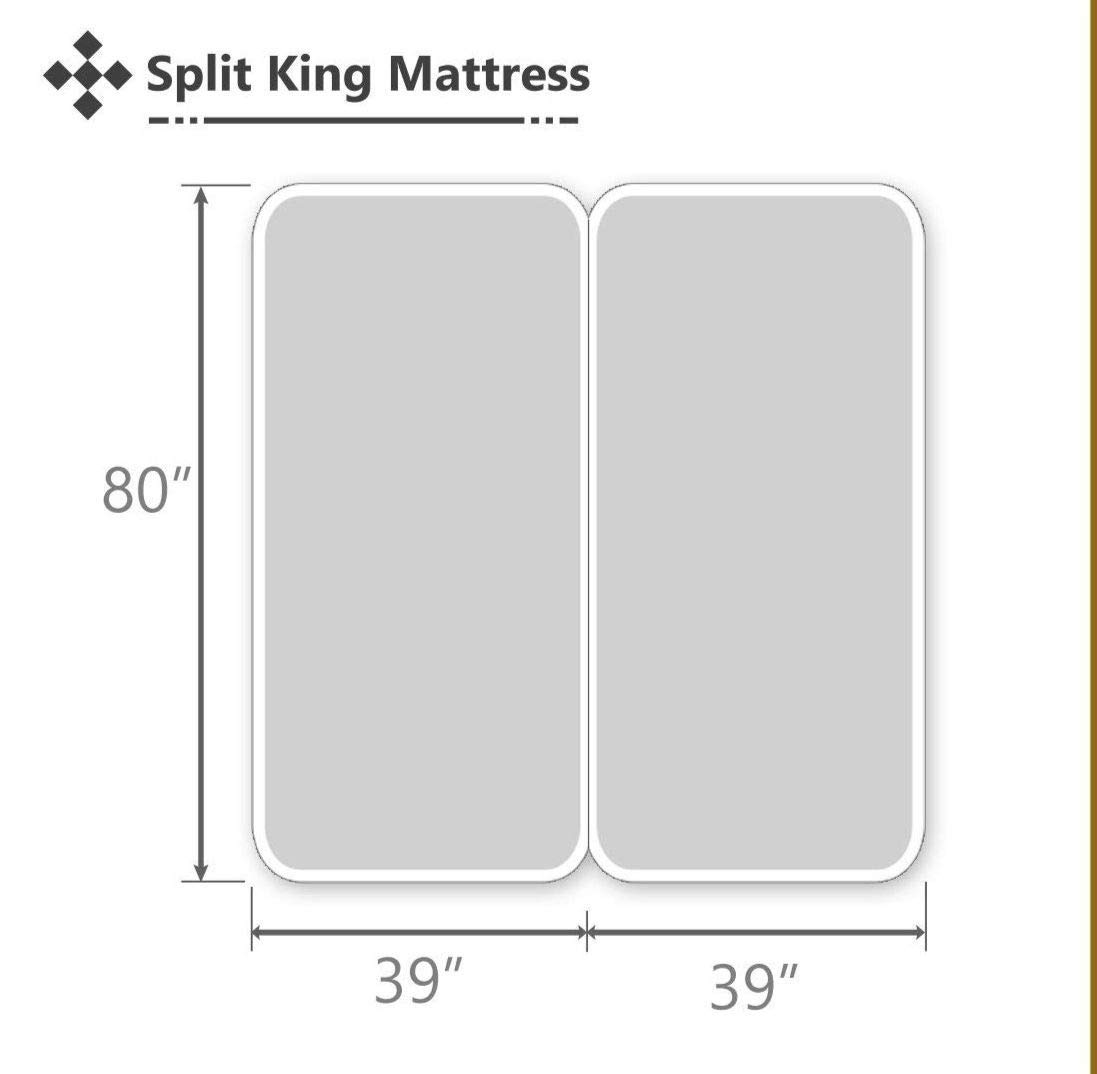 Split King Sheets for Adjustable Beds - Deep Pocket 18