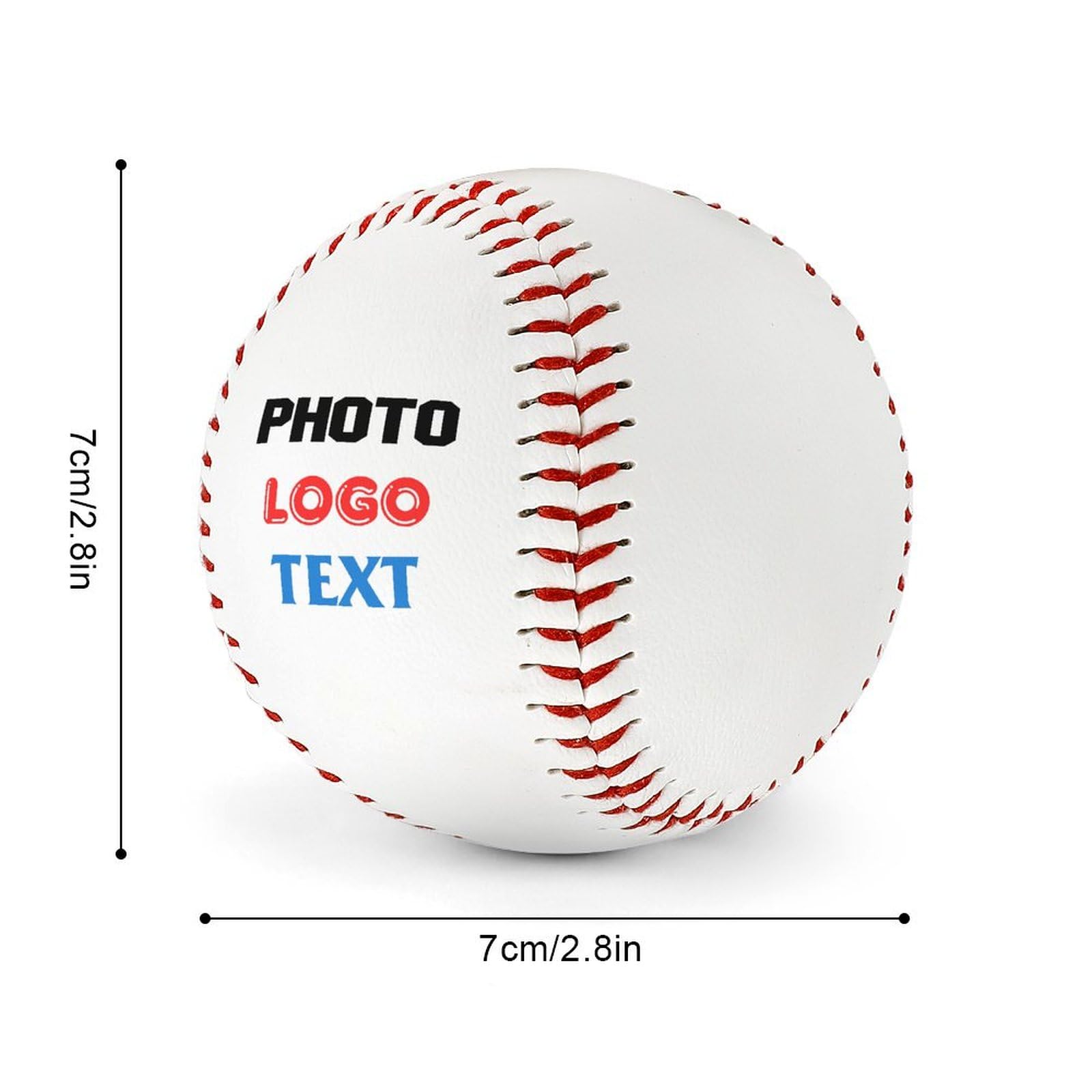 Custom Personalized Baseball Balls - Design Your Own with Team Logo, Name, Photo - Unique Gifts for Men, Dad, Boyfriend, Husband - Perfect for Birthdays, Christmas, Father's Day & Sports Events - Great for Team Building, Awards, and Baseball Enthusiasts