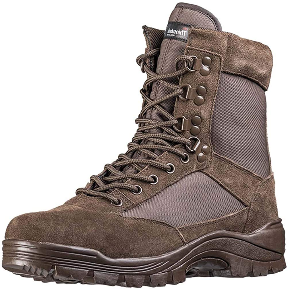 Mil-Tec Tactical Military Boots with YKK Side Zipper - Durable Combat & Hiking Boots for Outdoor Adventures