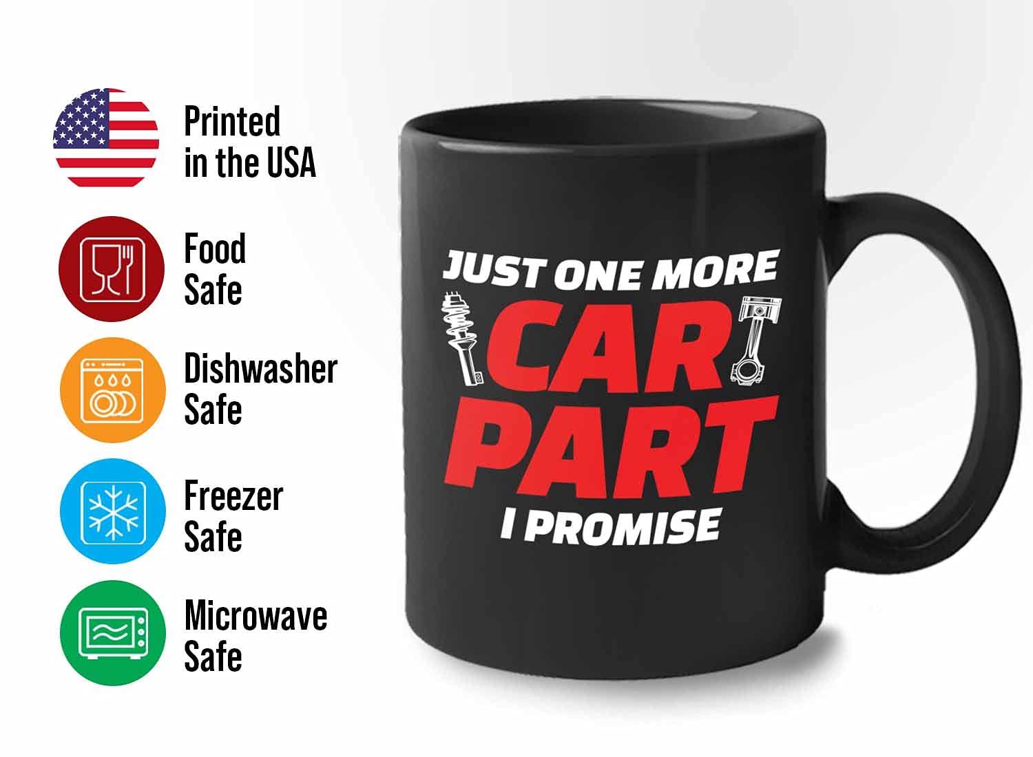 Bubble Hugs Car Guy Coffee Mug 11oz Black - Funny Sarcasm Gift for Car Lovers, Mechanics, Racing & Muscle Car Enthusiasts - Perfect for Garage, Workshop & Office Use