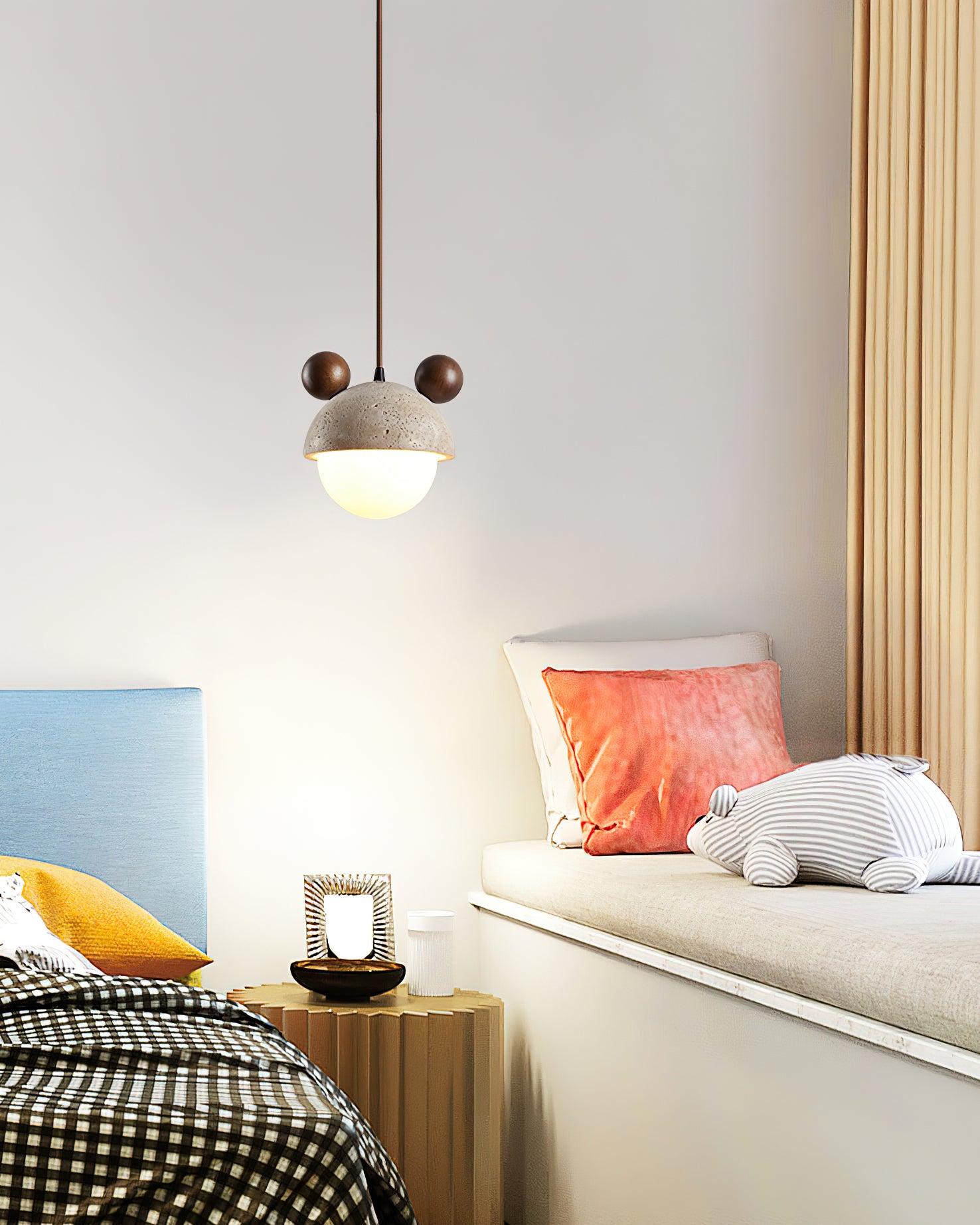 Domiere Modern Pendant Lamp - Stylish Hanging Light Fixture for Kitchen, Dining Room & Living Room Decor