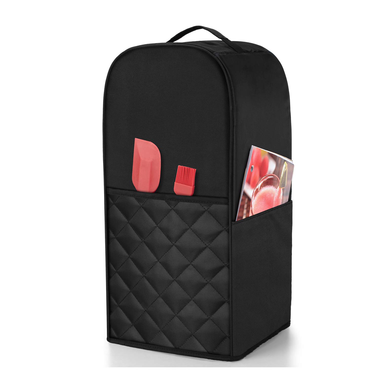 Luxja Quilted Blender Cover Compatible with Ninja Foodi Blender - Black | Durable Blender Lid Protector for Smoothie Making & Kitchen Storage