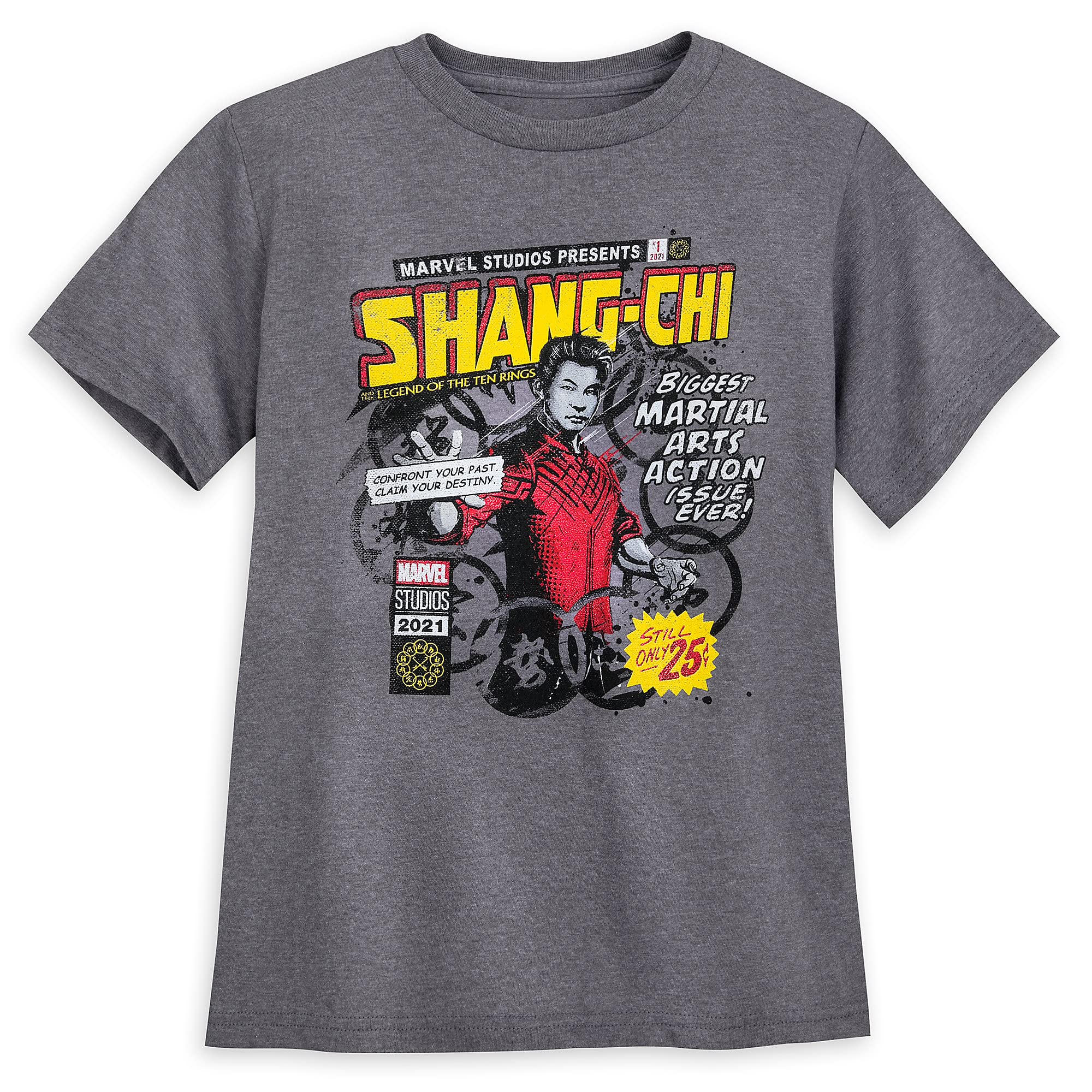Marvel Shang-Chi and The Legend of The Ten Rings Graphic T-Shirt for Boys - Cool Superhero Tee for Kids, Birthday Gifts & Cosplay