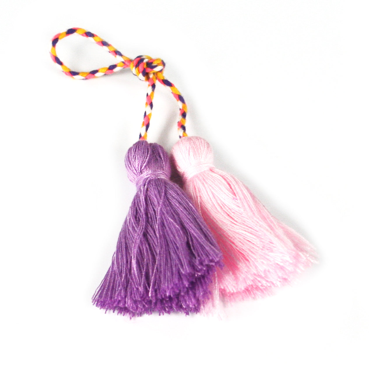 Elegant Small Tassel Adornment - Pink & Purple Handmade Decor for DIY Crafts, Home Decor, Gift Wrapping, Fashion Accessories & Party Decorations