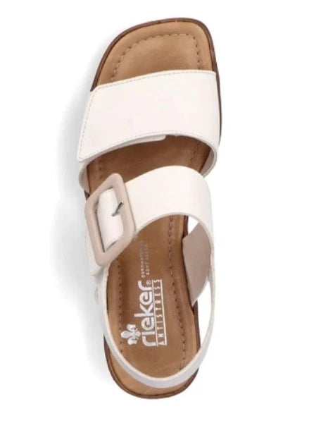 Rieker 62663 White Women's Comfort Shoes - Stylish & Lightweight for Work, Walking & Everyday Wear