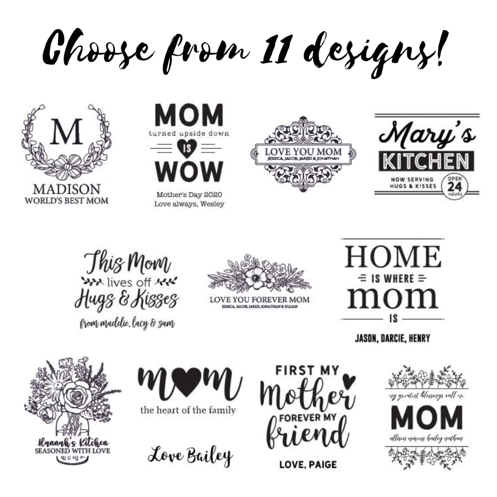 Personalized Wooden Cutting Board for Mom - Custom Engraved Birthday, Mother's Day & Wedding Gift from Daughter - Perfect for Kitchen Decor, Housewarming & Special Occasions