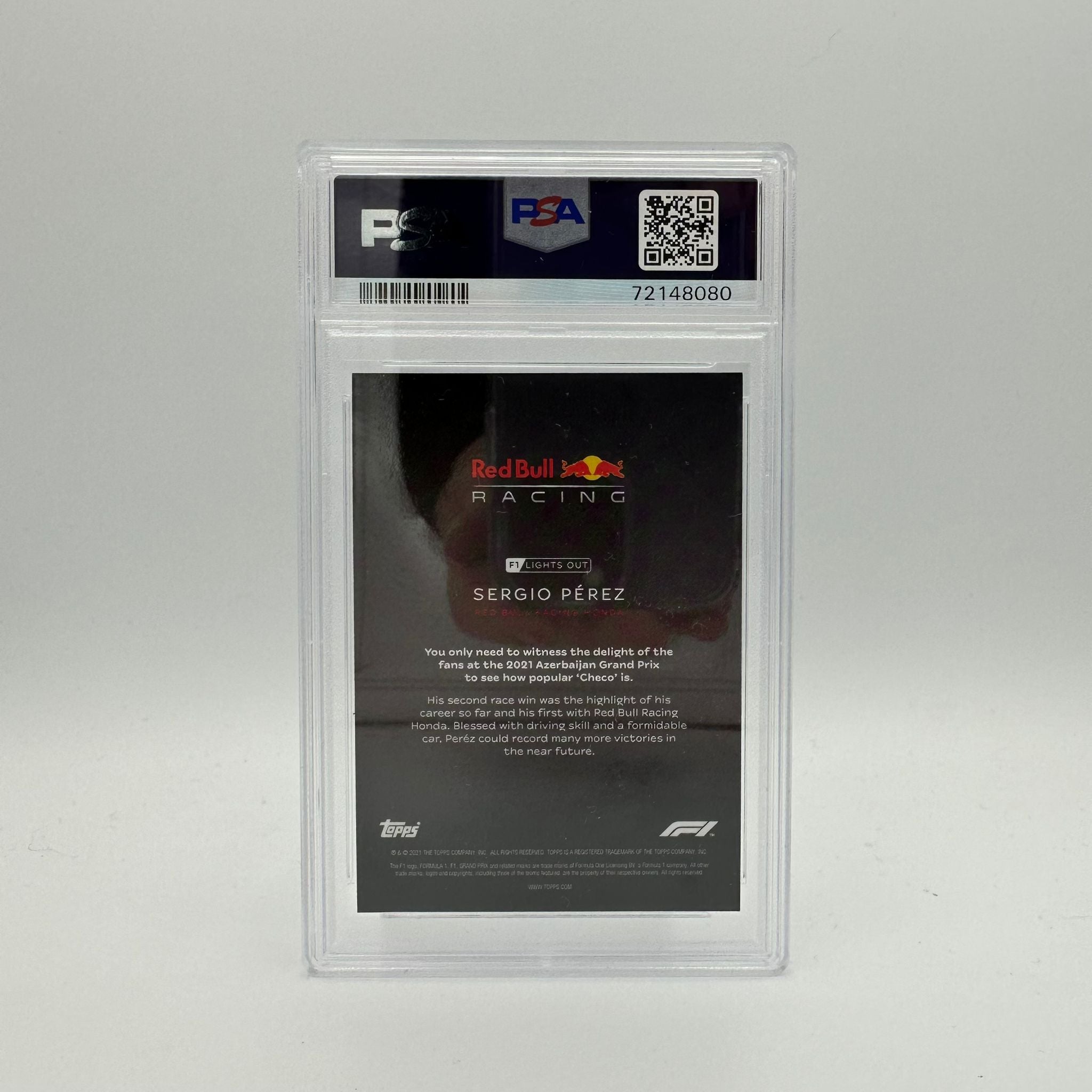 PSA 10 Sergio Perez 31/99 Blue Parallel F1 Racing Drivers Card - Perfect for Collectors, Fans & Sports Memorabilia Enthusiasts
