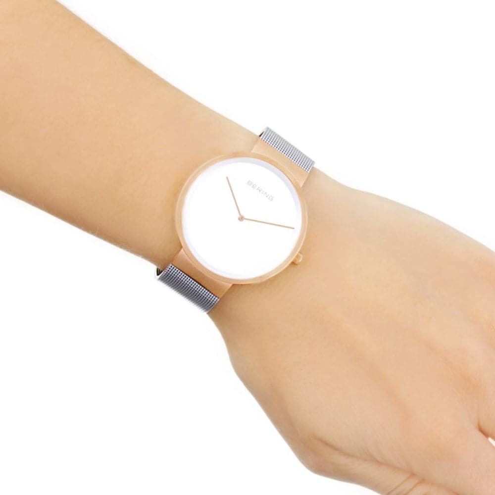 BERING 14539-060 Women's Luxury Watch - Elegant Stainless Steel & Sapphire Glass - Perfect for Business, Party & Everyday Wear