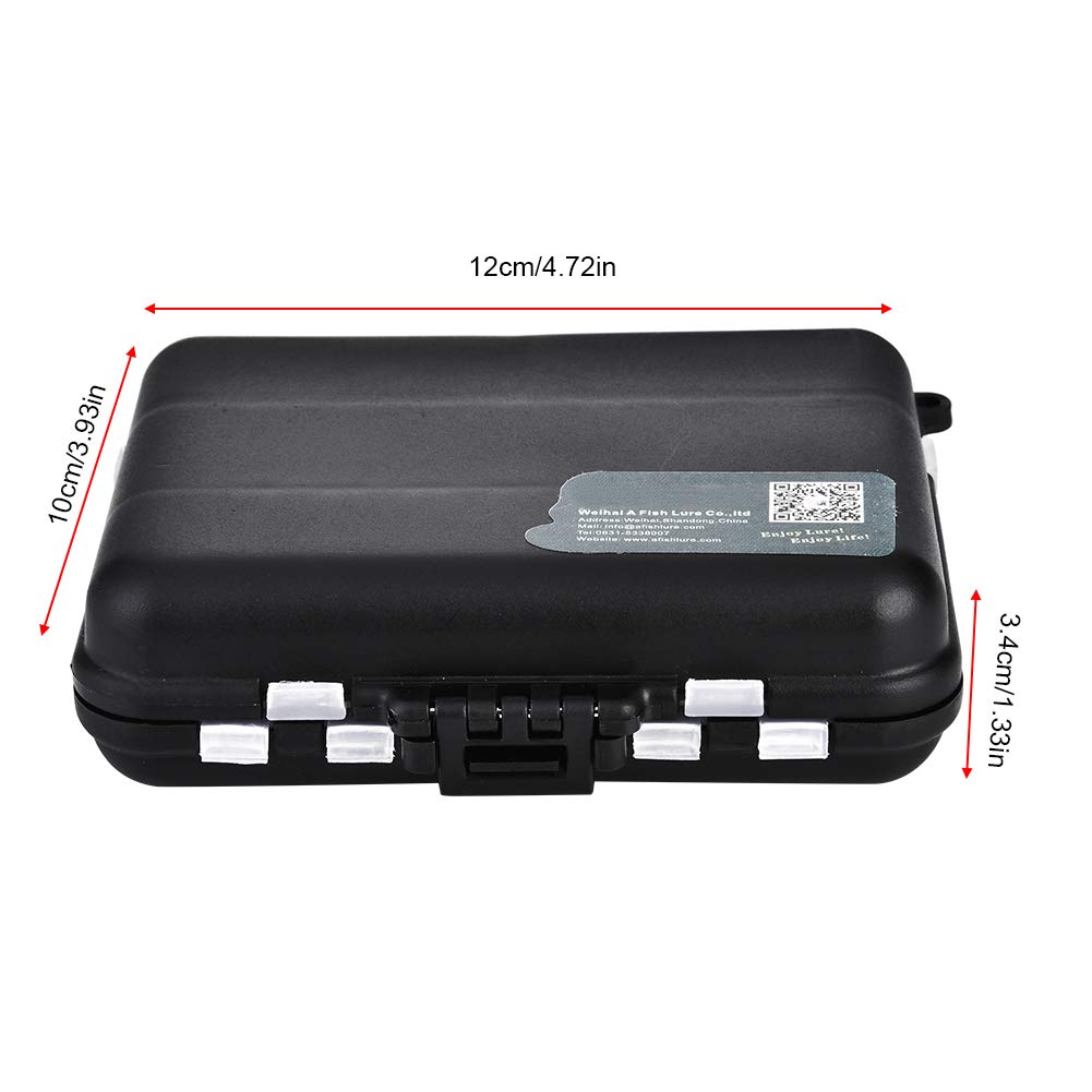 Health Gear Fishing Lure Box - Waterproof Bait Storage Tackle Organizer with Adjustable Compartments | Portable Plastic Hooks Container for Bass, Trout & Saltwater Fishing | Perfect for Boat, Kayak & Shore Fishing Trips