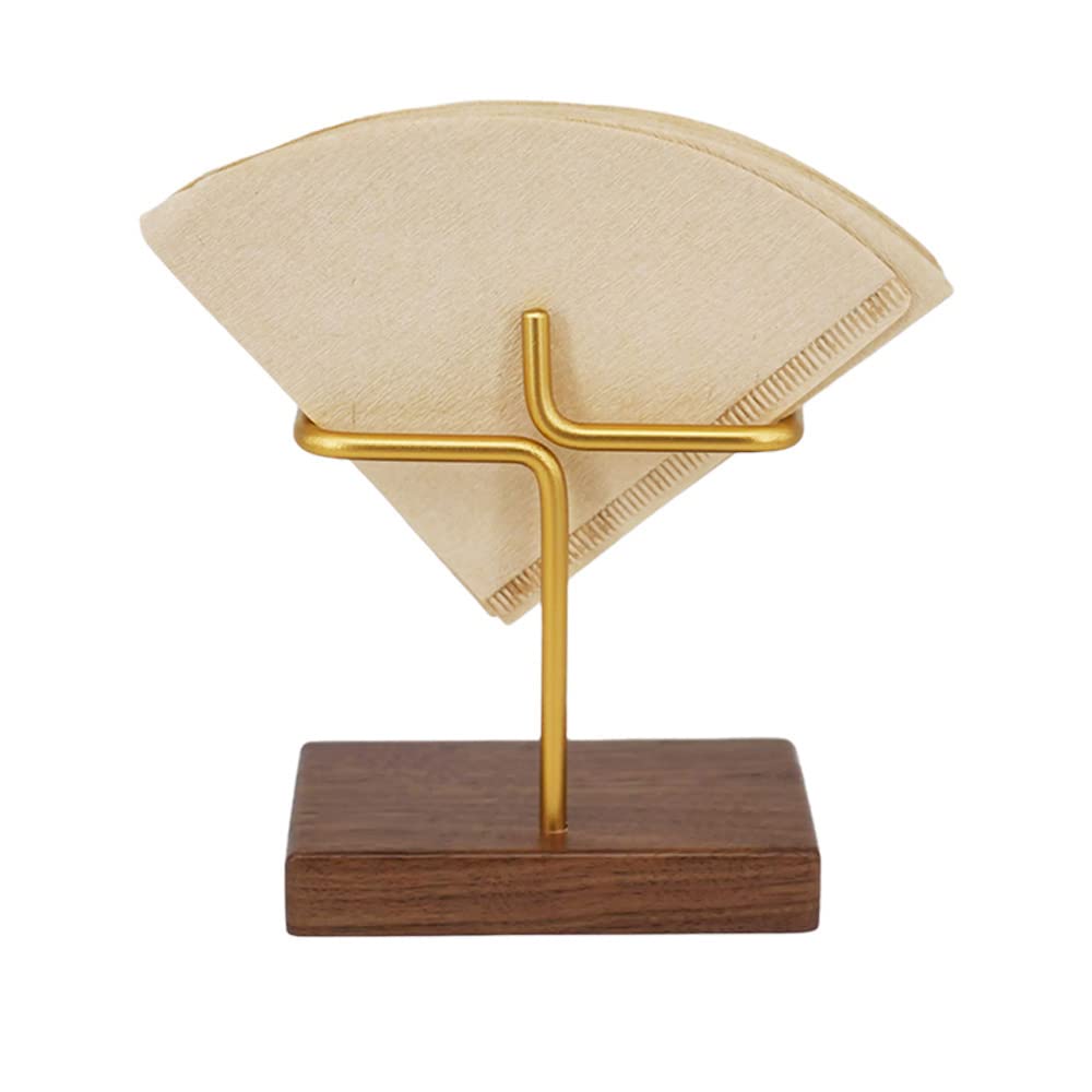 Eco-Friendly Bamboo Coffee Filter Holder & Storage Rack - Organizes Square, Cone & Flat-Bottom Pour Over Paper Filters | Perfect for Home Kitchens, Coffee Shops & Office Break Rooms