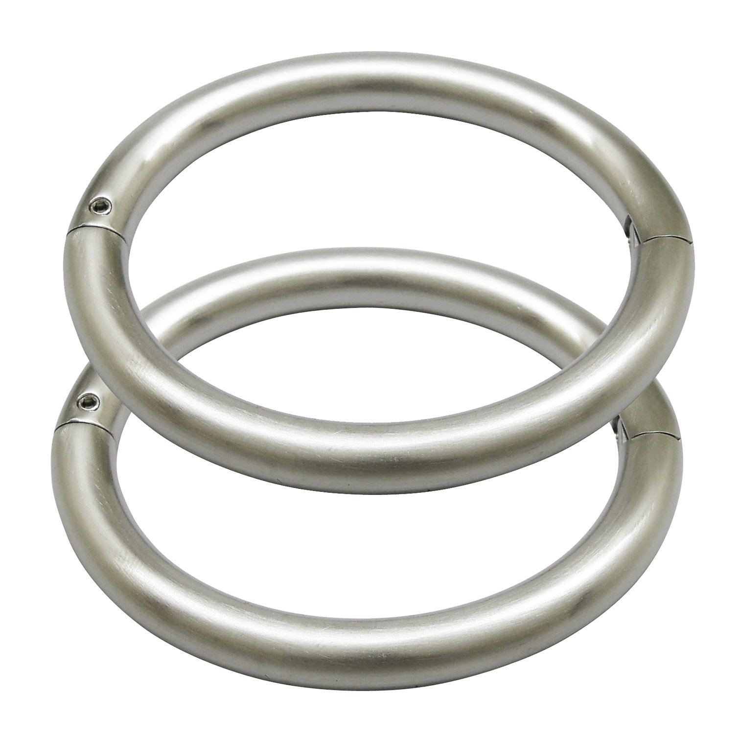 Stainless Steel Lockable Cuff Bracelets with Removable O Ring - Adjustable Bangle for Women, Men, Fashion Jewelry Gift for Couples, Parties, and Everyday Wear