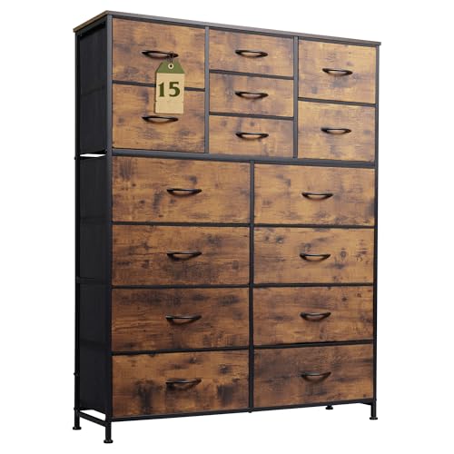 Rustic Brown Wood Grain Print