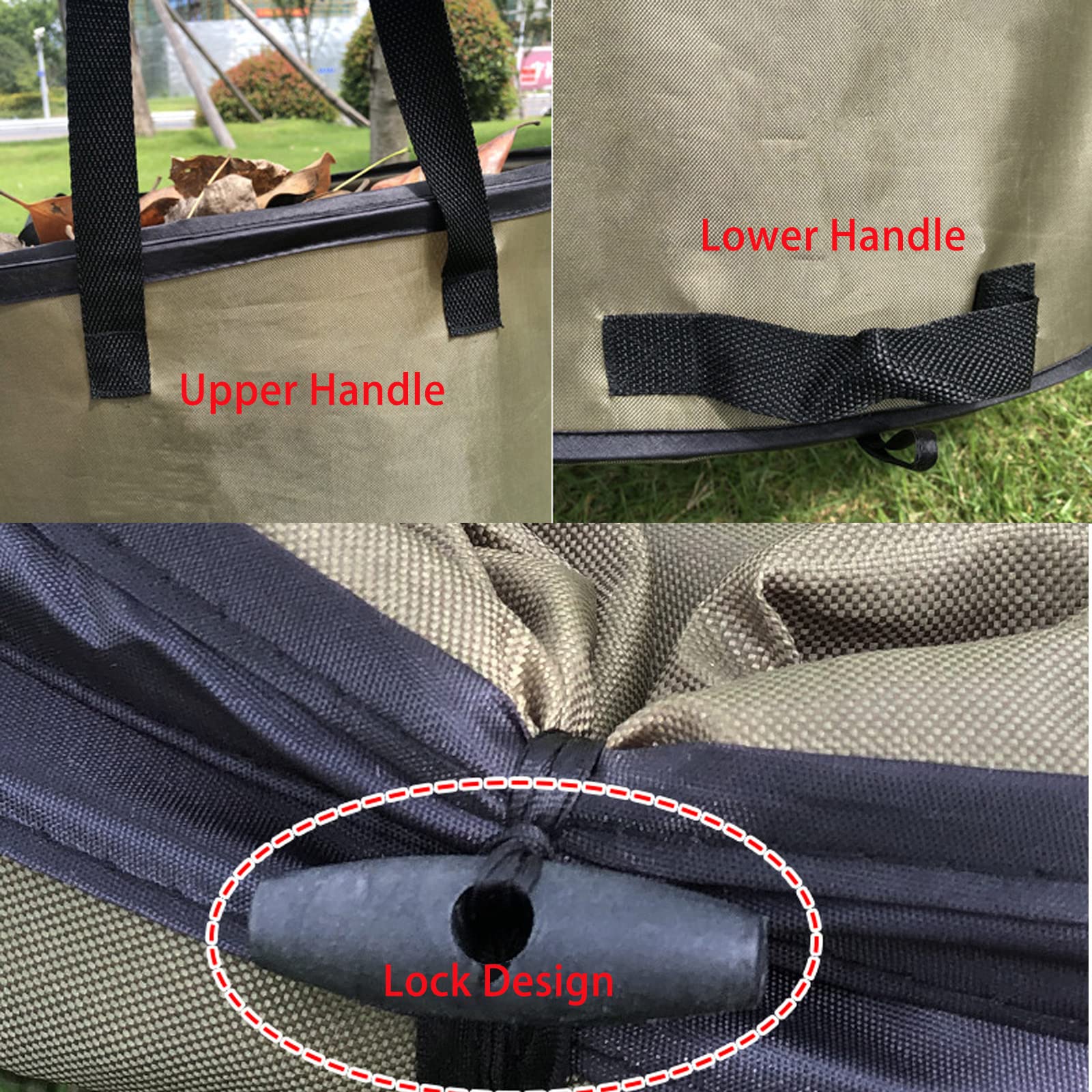 **10 Gallon Green Pop-Up Camping Trash Can - Foldable Reusable Outdoor Garbage Bin for Camping, Car, Garden & Yard Waste - Portable Recycling Bin for Picnics, Hiking & Road Trips**
