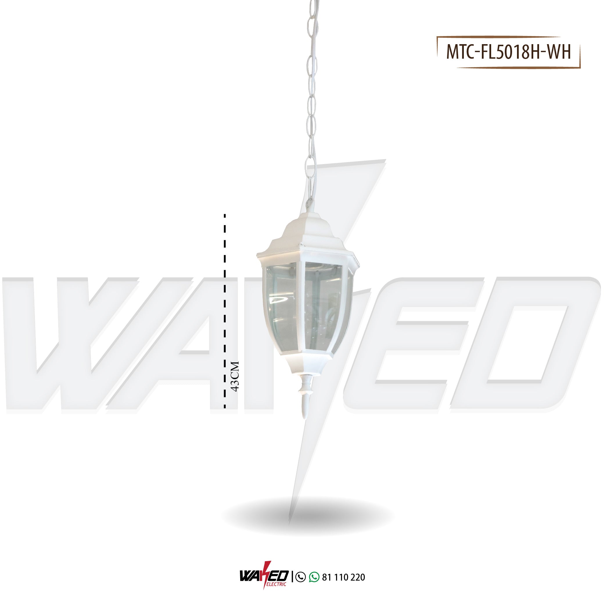 Modern White Ceiling Lantern - Elegant Indoor/Outdoor Lighting Fixture for Living Room, Bedroom, Porch & Patio