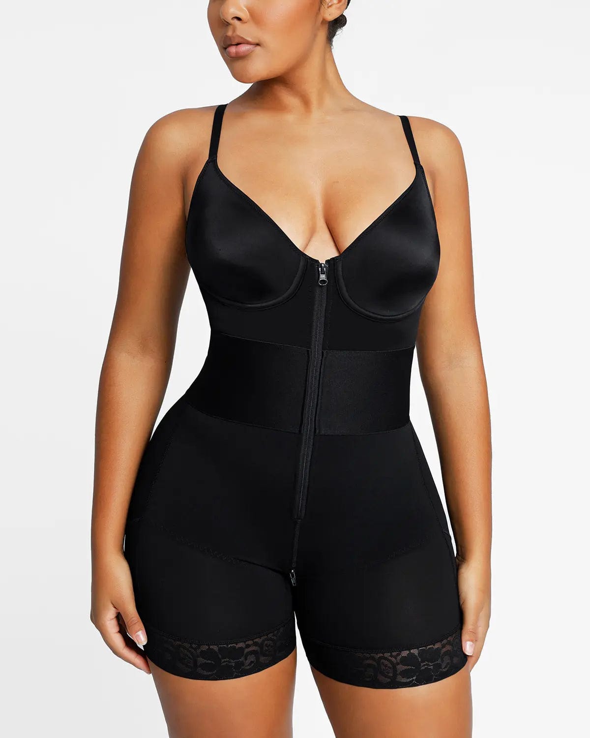 AirSlim® Elastic Waist Shaping Bodysuit for Women - Tummy Control Slimming Body Shaper - Perfect for Workout, Office & Special Occasions