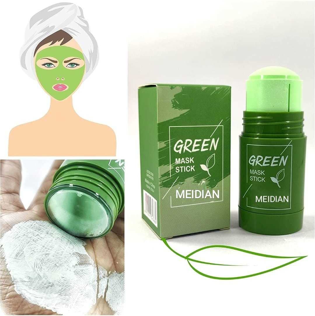 **Green Tea Cleansing Mask Stick for Blackheads & Whiteheads - Oil Control & Acne Treatment for Clear Skin - Deep Pore Cleanser for Face - Perfect for Daily Skincare Routine & Spa Nights**