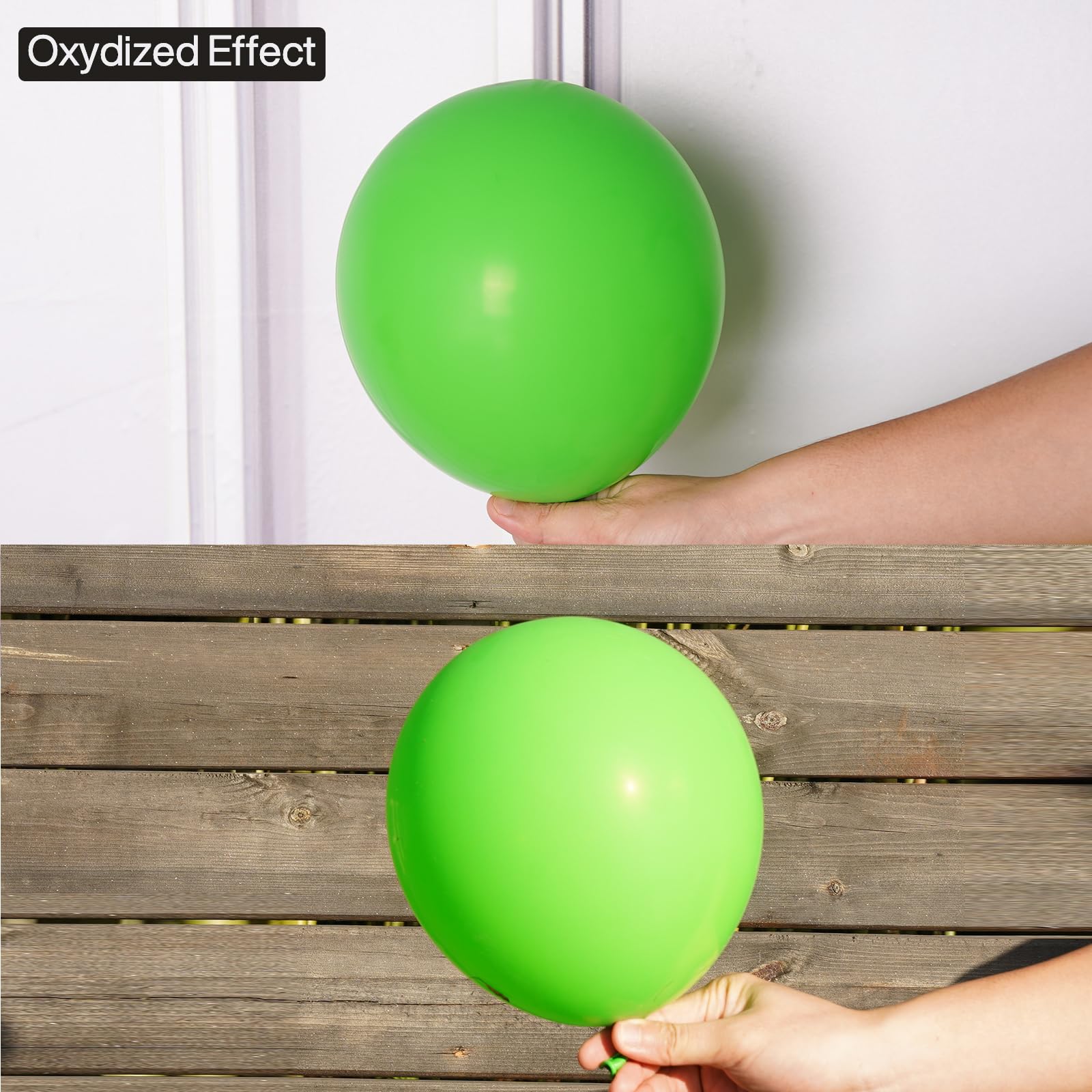 PartyWoo 85-Pack Clover Green Balloons - 18