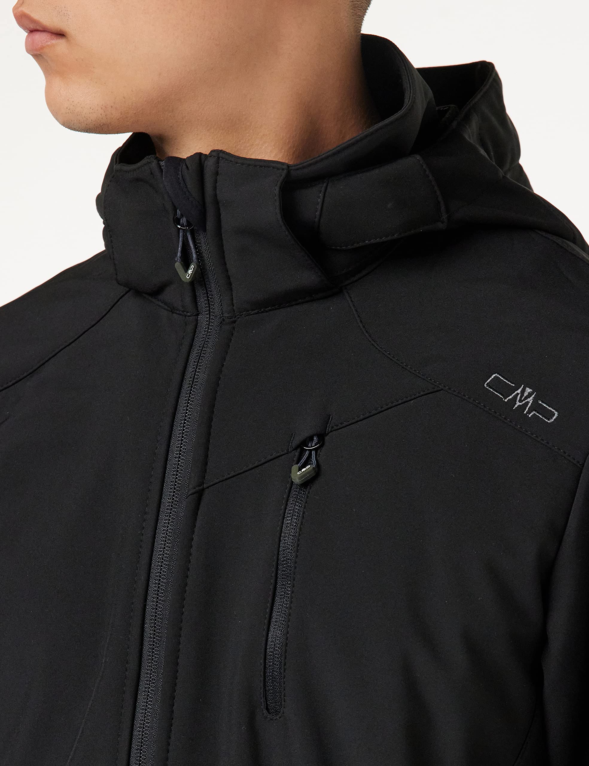 CMP Men's Zip-Up Hooded Jacket - Lightweight Fleece Lined for Outdoor & Casual Wear - Perfect for Hiking, Camping, and Everyday Use
