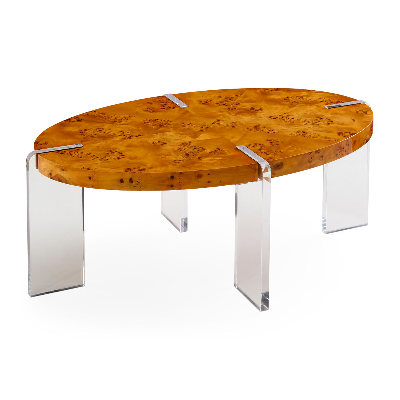 Modern Bond Oval Cocktail Table - Stylish Wooden Coffee Table for Living Room, Lounge & Office - Perfect for Entertaining Guests & Relaxing with Family