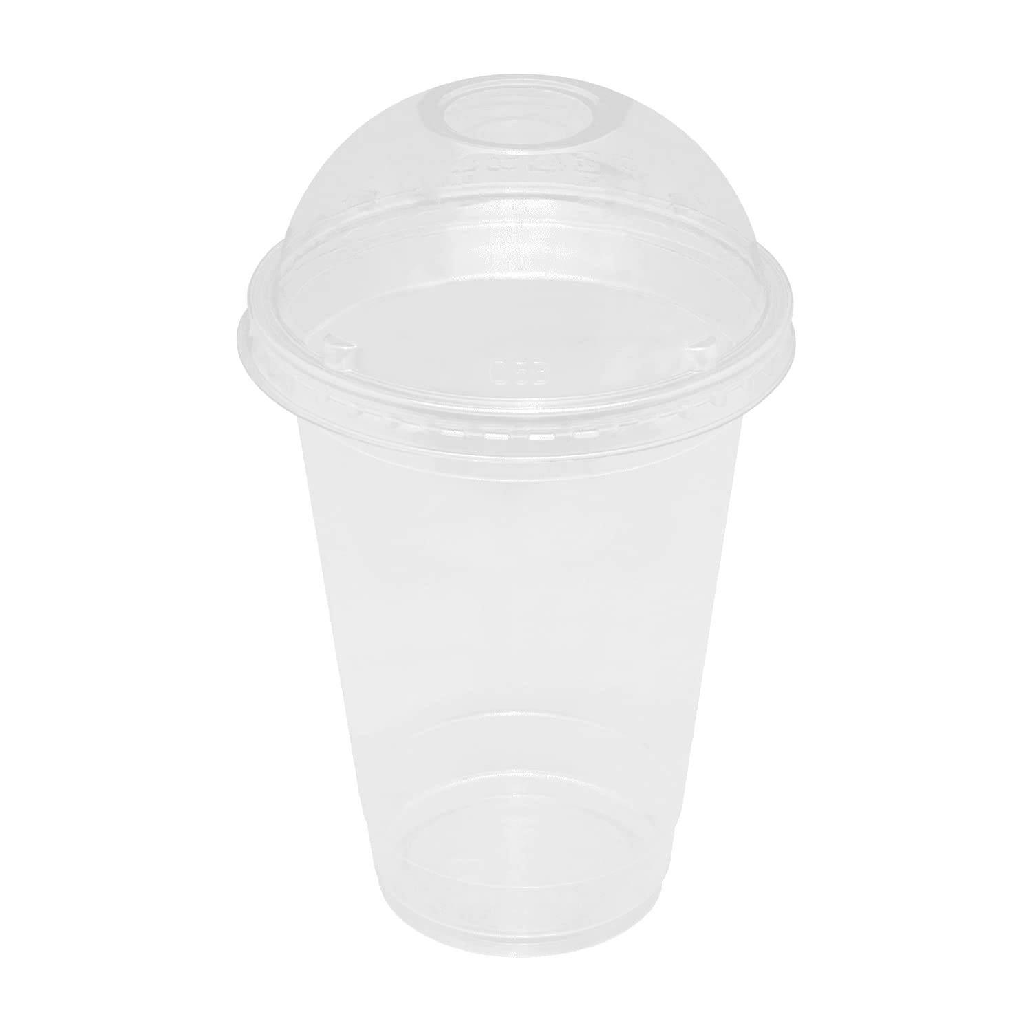 16oz 2,000 Count 95mm Clear Plastic U-Rim Disposable Cups - Translucent PP Material for Sealing Films (C1011) - Perfect for Parties, Catering, and Food Service Businesses