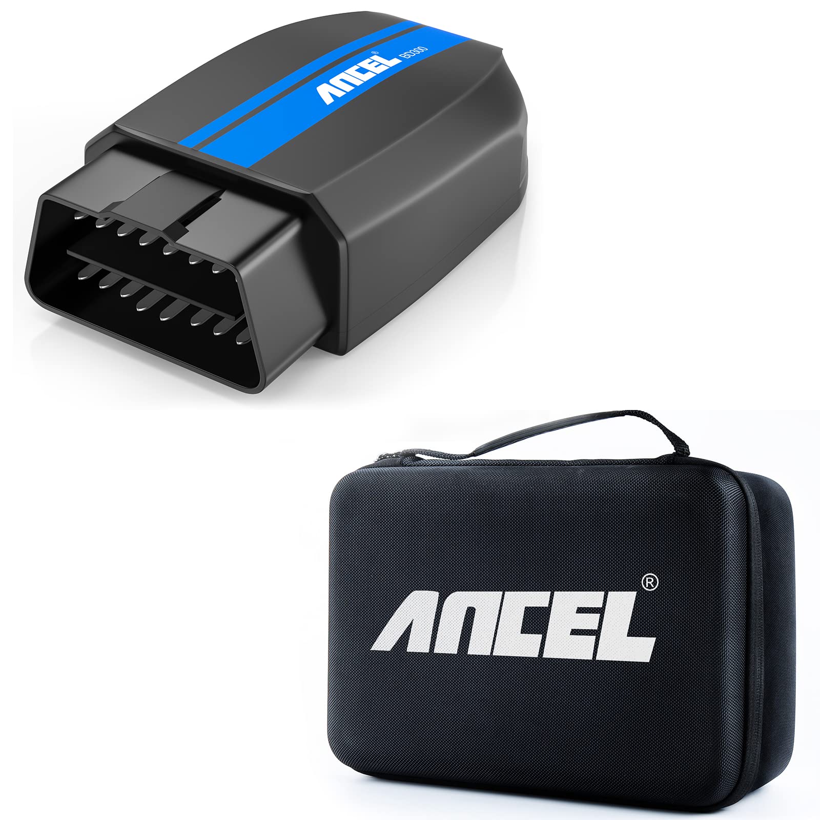 ANCEL BD300 Bluetooth OBD2 Scanner - BMW & Mini Full System Diagnostic Tool with Battery Registration, Oil Reset, Throttle Relearn | Car Code Reader for All Vehicles | Professional Automotive Scan Tool for DIY Mechanics & Shops (Includes Protective Case) - Perfect for Home Garage, Auto Repair Shops & Professional Mechanics