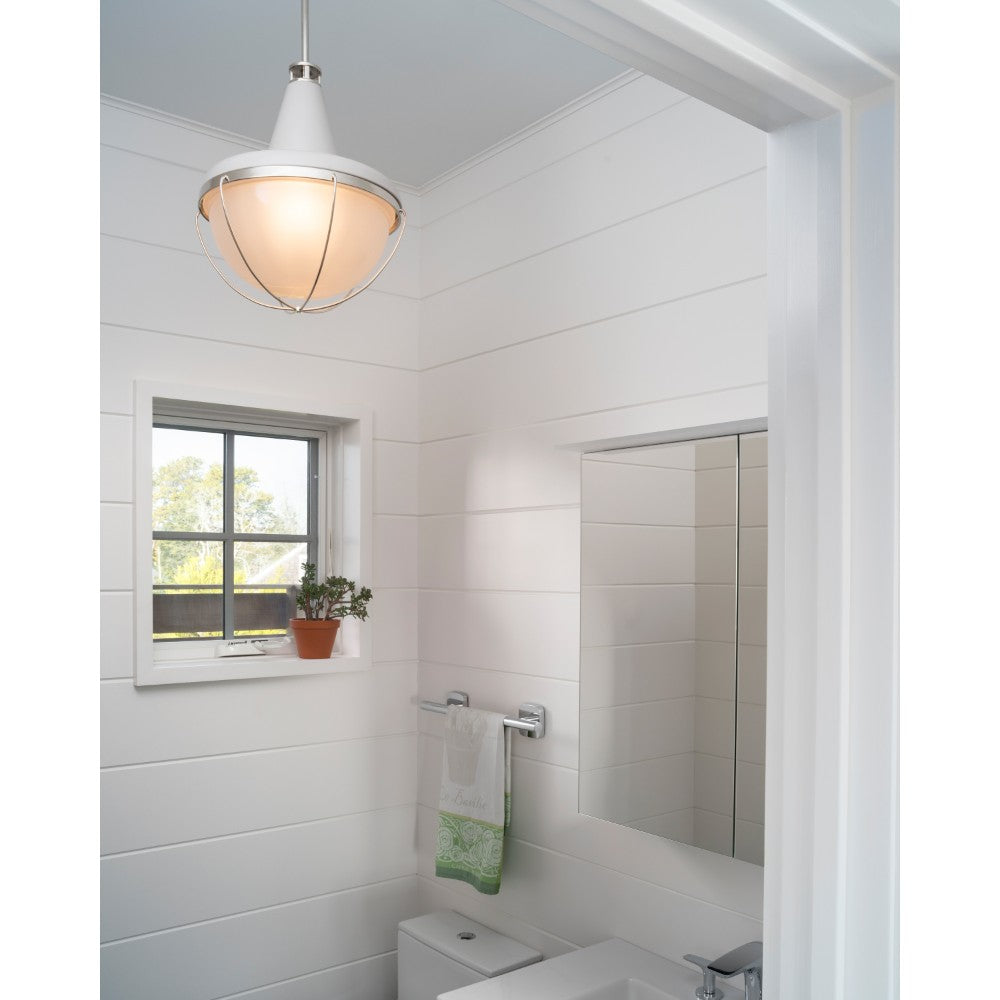 Livingston 1-Light Modern Pendant Light Fixture - Open Box - Perfect for Kitchen Island, Dining Room, or Entryway Lighting