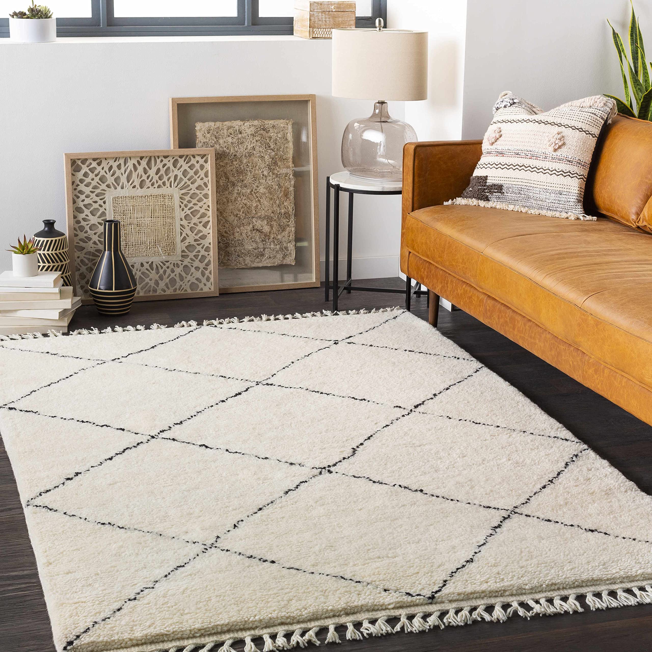 Cowandilla 2' x 3' Non-Slip Area Rug - Soft Modern Floor Carpet for Living Room, Bedroom, Office - Home Decor & Comfort Underfoot