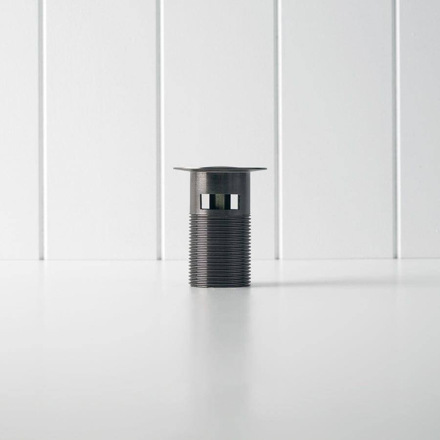 Pop Up Waste Gunmetal Overflow Bathroom Sink Drain - Perfect for Modern Bathrooms & Vanities