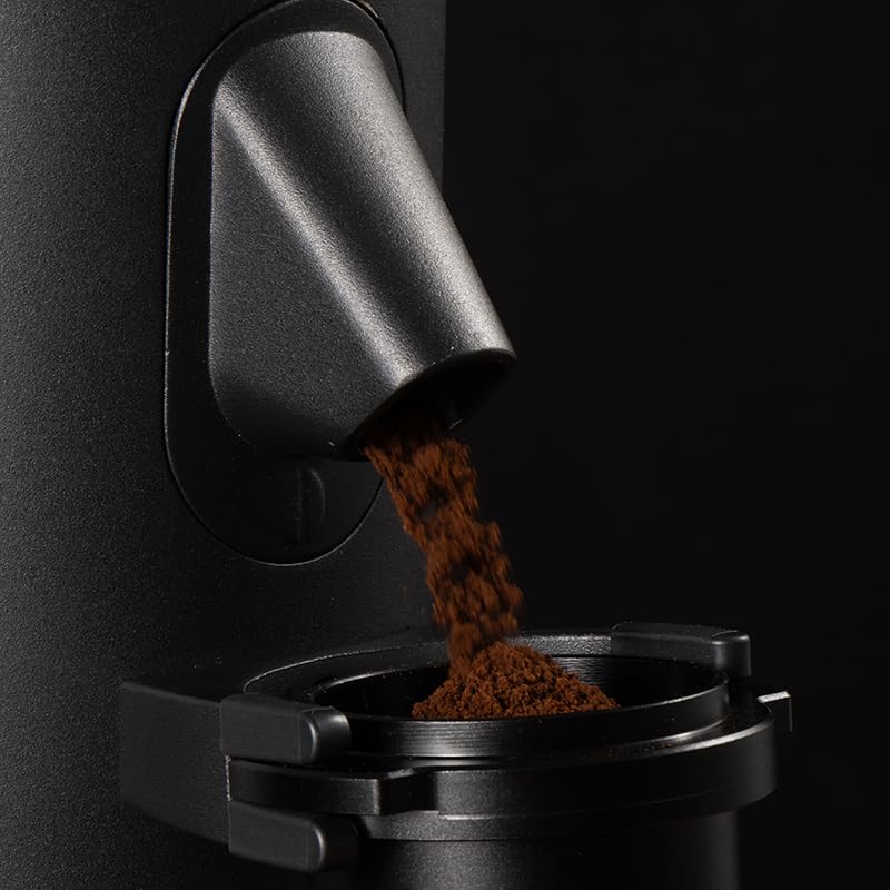 Premium T64 Single Dose Coffee Grinder with 64mm Flat Burrs - Fast & Quiet Electric Burr Grinder for Espresso & Pour Over - Perfect for Home Baristas & Coffee Enthusiasts (Black)