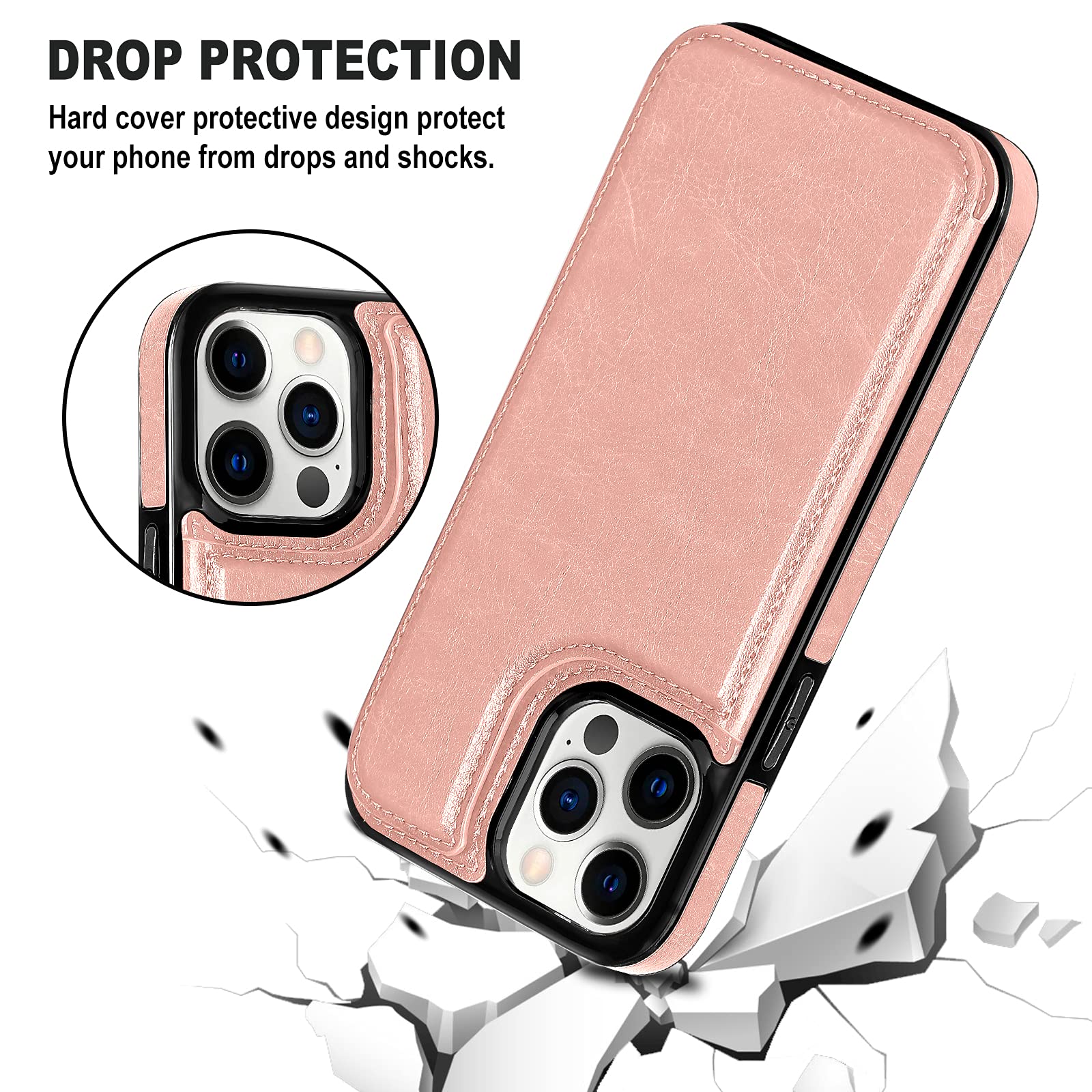 Premium Soft PU Leather Wallet Case for iPhone 13 Pro Max 6.7