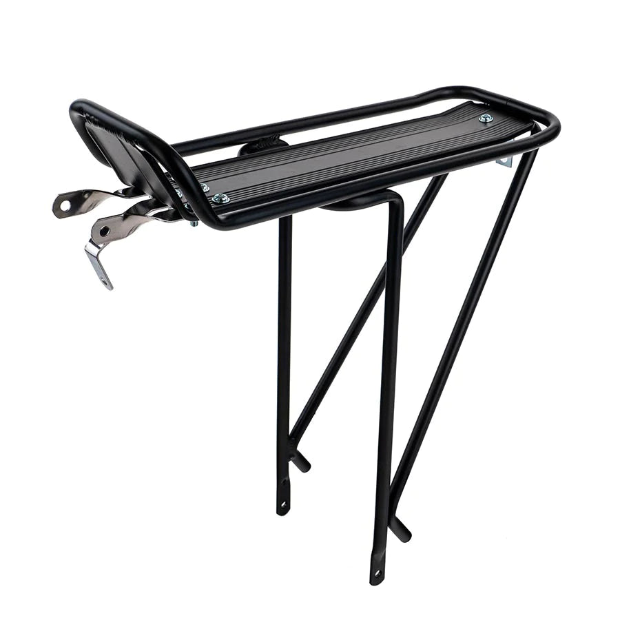 Durable Alloy Rear Bike Rack - Heavy Duty Bicycle Cargo Carrier for Commuting, Touring & Grocery Shopping - Perfect for Mountain Bikes, Road Bikes & Urban Cycling