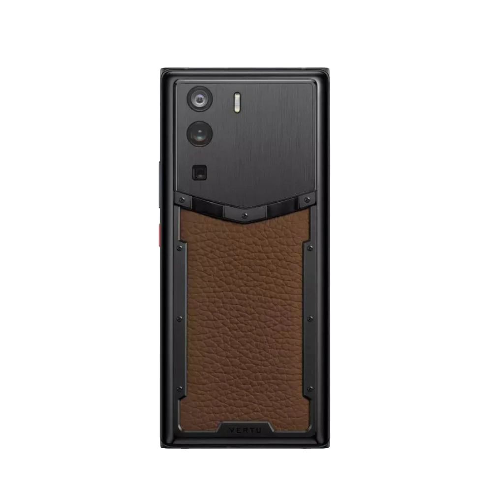 METAVERTU 5G Web3 Smartphone - Premium Calfskin Leather, Caramel Brown | Luxury Mobile Device for Business & Crypto Enthusiasts | Perfect for Secure Transactions & High-End Networking