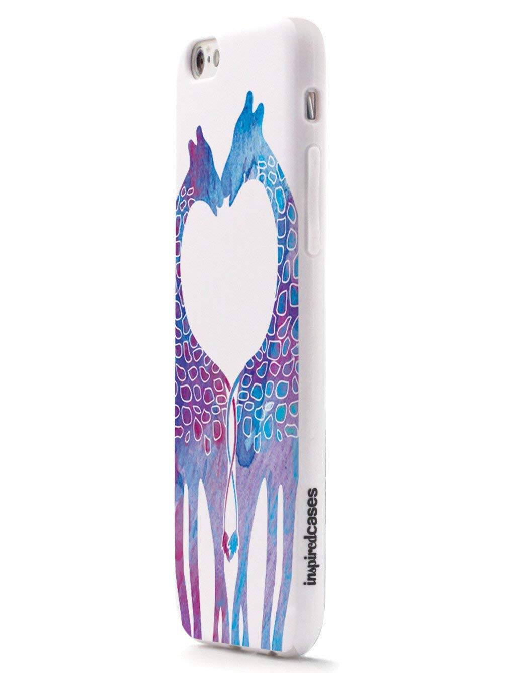 Inspired Cases - Premium 3D Textured Protective Phone Case Compatible with Apple iPhone 8 Plus - Giraffe Love Pattern Design - Perfect for Daily Use, Travel & Gift Giving